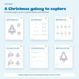 Six genuine interior pages showing the variety of activities included.