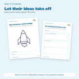 Genuine rocket design and picture story pages. Projector not included.