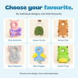 Six separate BounceBuddy options: Pink Butterfly, Green Turtle, Brown Cat, Gray Elephant, Blue Dragon and Green Frog.