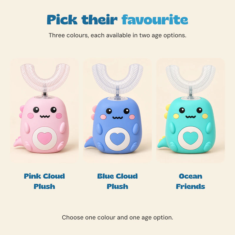 Pink, blue and turquoise EasyBrush colour options, shown as separate choices.