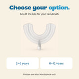 One mouthpiece illustration with the two available age options listed: 2–6 years and 6–12 years.