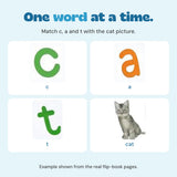 Original c, a, t and cat picture details presented together as an example word.