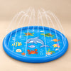 Water Fun Mat 100 cm option with its original underwater print and water arcs, on a smooth warm beige studio floor.
