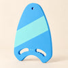 TibaToes™ Kids Swim Board in the photographed blue design on a calm warm beige background.
