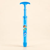 TibaToes™ Aqua Blast Pool Sprayer in the photographed blue design on a calm warm beige background.