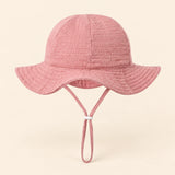 TibaToes™ CloudShade Hat, Coral Bloom option on a clean warm beige background.