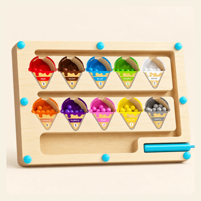 Ice Cream Sort shown on a calm warm beige background.
