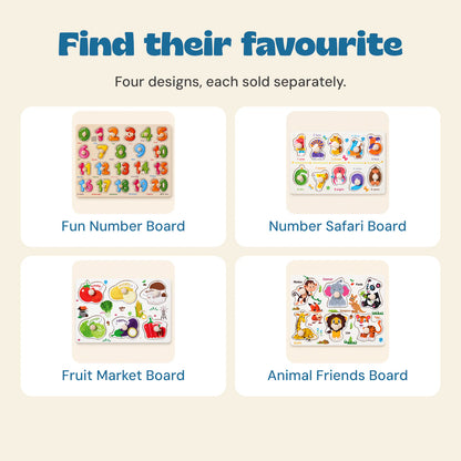 Find their favourite. Four designs, each sold separately.