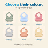 Six separate bib colours. One bib in your selected colour.