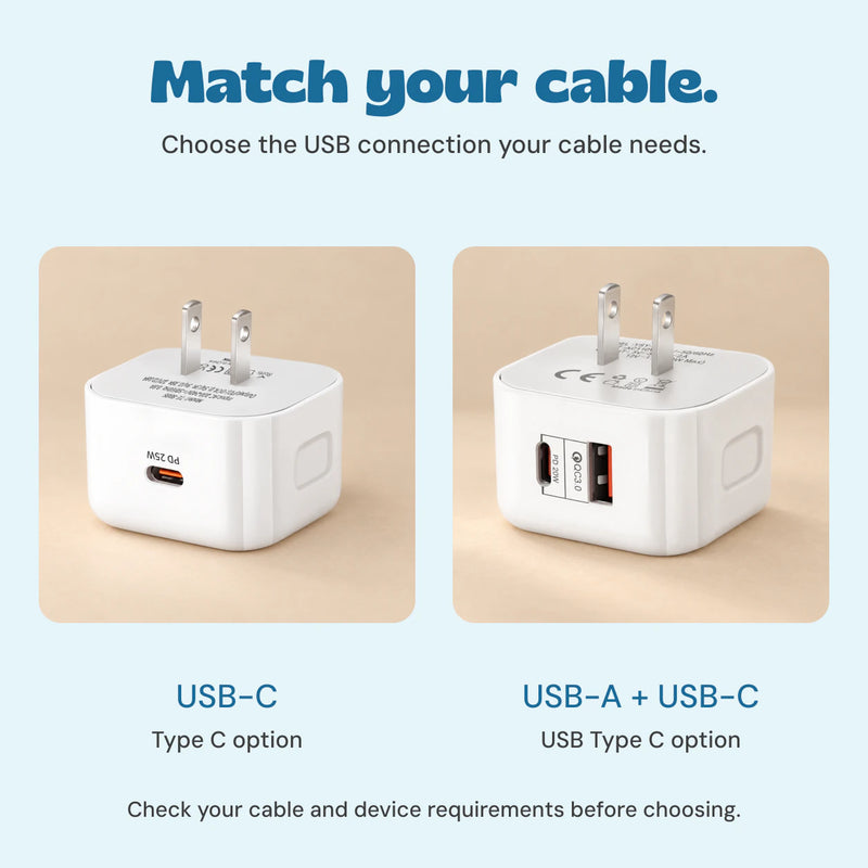 Comparison of USB-C and dual USB-A and USB-C adapter connections
