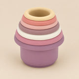 Seven Blush Pastel SoftStack cups nested together
